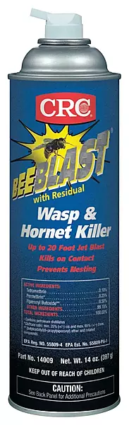 CRC Bee Blast with Residual Wasp & Hornet Killer, 14 Wt Oz, 14009