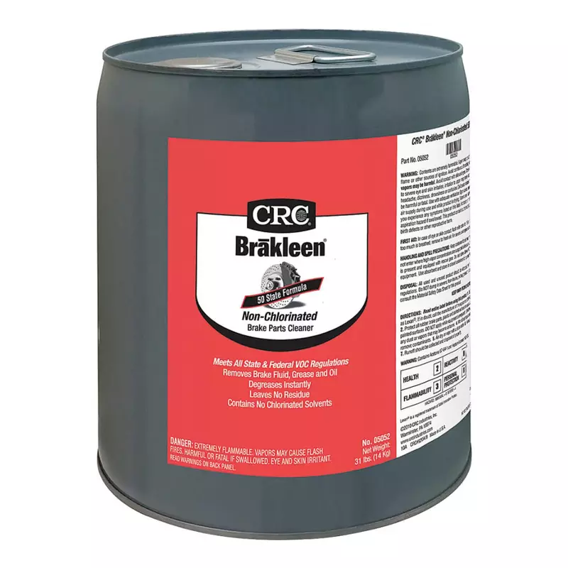 CRC Brakleen 1003667 Brake Parts Cleaner Non-Chlorinated 50 State Formula, 5 Gallon, [1 Pack] 1 Pack 640 Fl Oz (Pack of 1)