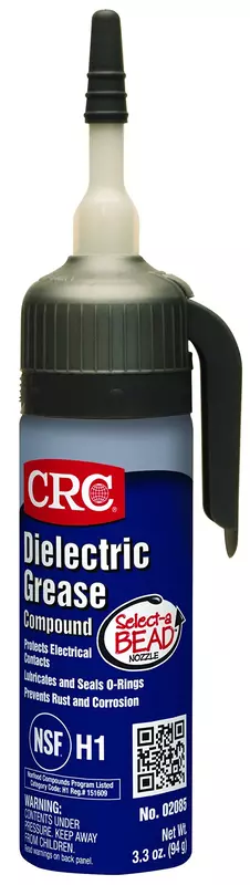 CRC Dielectric Grease 02085 – 3.3 Wt Oz., Non-Curing Silicone Compound for O-Rings, Fasteners, Rubber, Plastic Parts