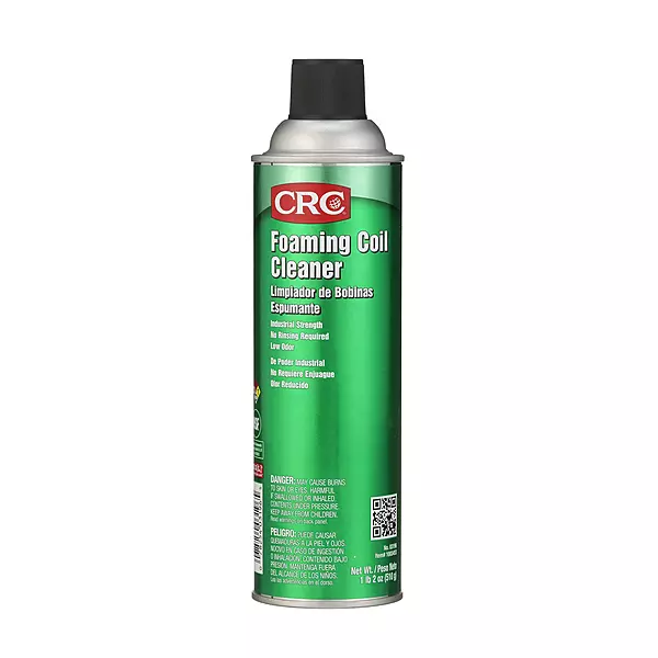 CRC Foaming Coil Cleaner, 18 Wt Oz, Water-Based, Heavy-Duty Cleaner For Air Conditioning And Refrigeration Condensers