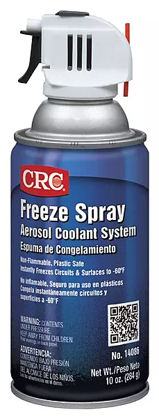 CRC Freeze Spray, 14086, 10 wt oz, Aerosol Coolant Can with Trigger, Freezes Surfaces to -60 Degree F 1 Pack