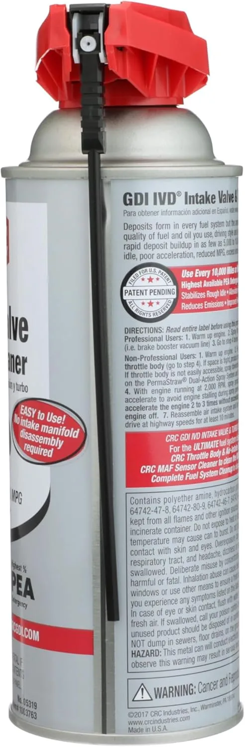 CRC GDI IVD Intake Valve & Turbo Cleaner 1 Pack