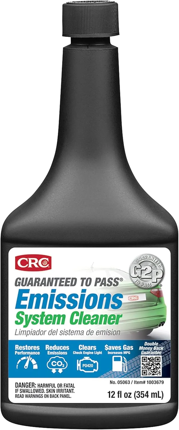 CRC Guaranteed to Pass Emissions Test Formula, 12 Fluid Ounce 1 Count (Pack of 1)