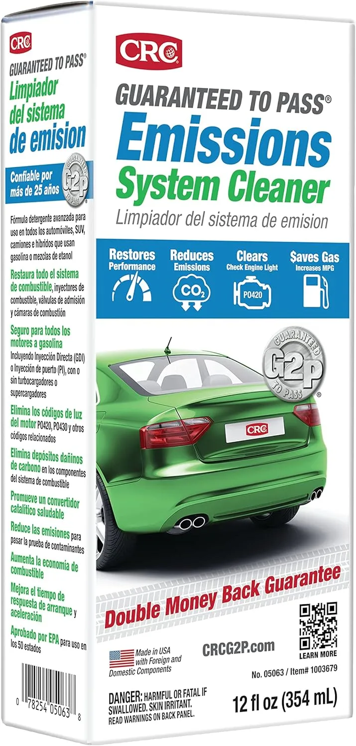 CRC Guaranteed to Pass Emissions Test Formula, 12 Fluid Ounce 1 Count (Pack of 1)
