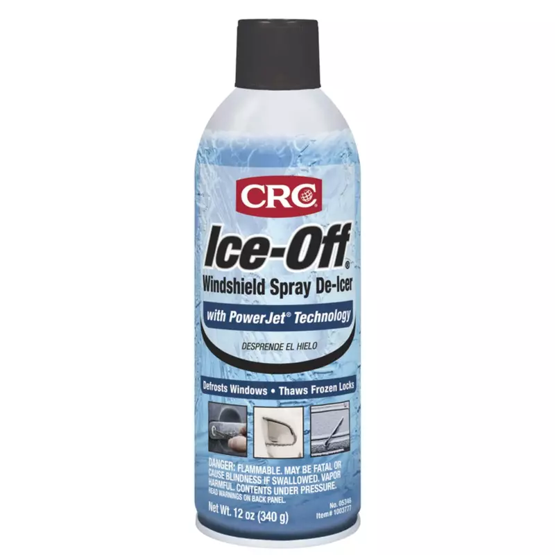 CRC 05346 Ice-Off Windshield Spray De-Icer, 12 Wt. oz, 12 Bottles (Case) 12.00 Ounce (Pack of 12)