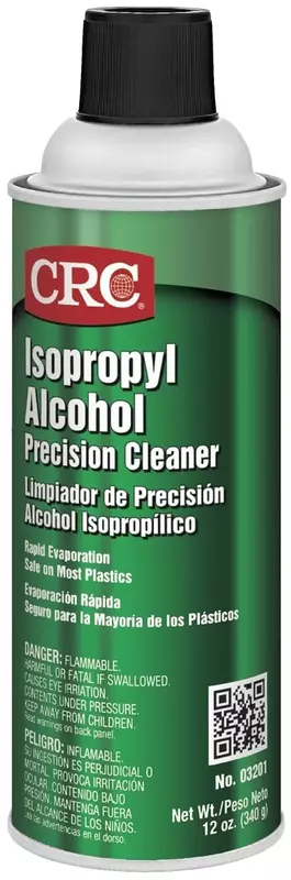 CRC 03201 Isopropyl Alcohol Cleaner, (Net weight: 12 oz.) 16oz Aerosol 1 Pack