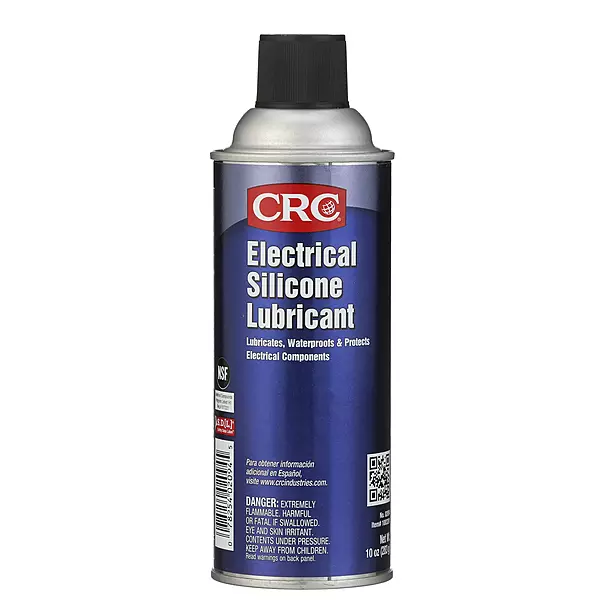 CRC Electrical Silicone Lubricant 02094 – 10 Wt Oz., Premium Grade Silicone Aerosol for High Temperature Applications 10 oz