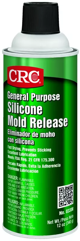 CRC Silicone Mold Release, 11.5 Wt Oz, Non-Staining, Non-Corrosive, and Fast-Drying, 3.5% Silicone