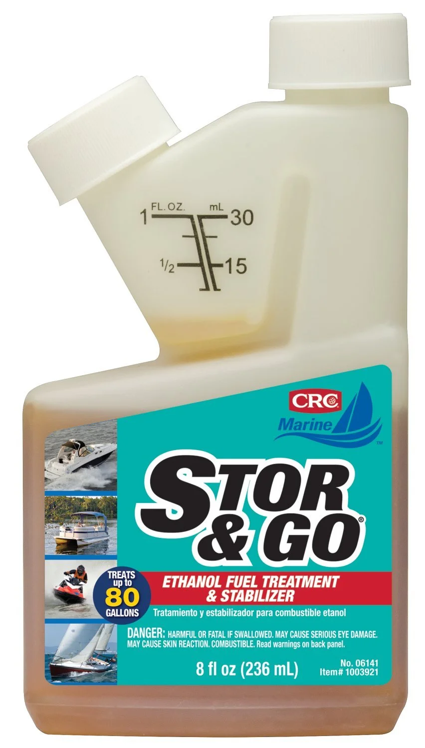 CRC Stor & Go Ethanol Fuel Treatment & Stabilizer, 8 Fl Oz,06141 8 Ounce