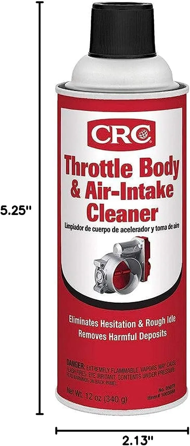CRC 05078 Throttle Body and Air-Intake Cleaner - 12 Wt Oz.