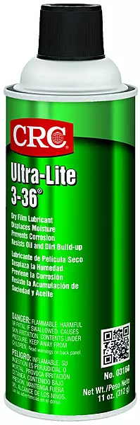 CRC-3160 Ultra Lite 3-36 Ultra Thin Non Staining Lubricant, 11 oz Aerosol Can, Amber