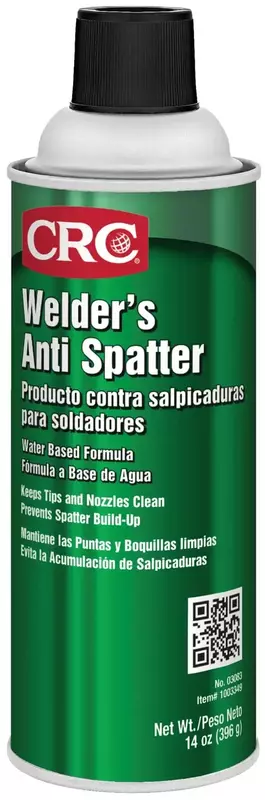 CRC Welder's Anti-Spatter 03083 – 14 Wt. Oz. Water-Based Anti-Spatter Aerosol Spray 14 Ounce (Pack of 1) 1 Pack