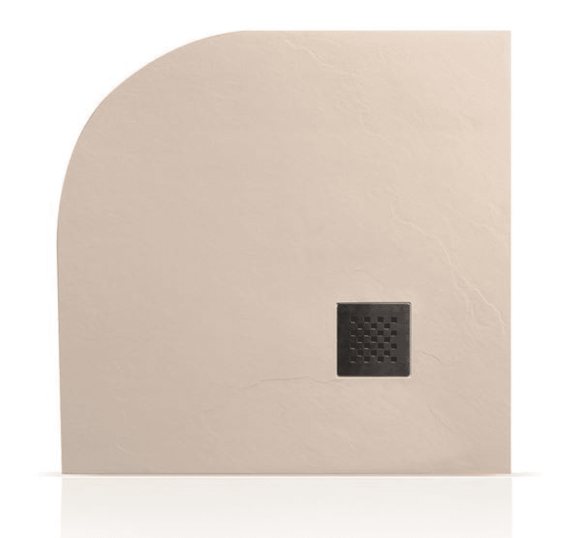 CADITA DUS KARAG, PIETRA CREAM SEMICIRCULAR 90X90X2.5