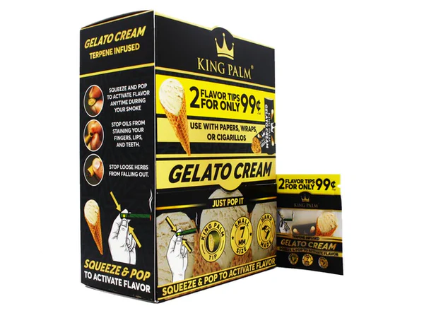 King Palm 2 Filters 7mm - Gelato Cream