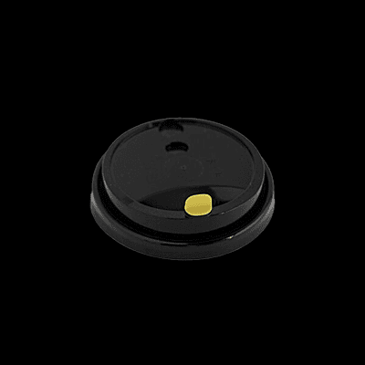 PACKAGING-95mm Creama Lid w Stopper (Black)