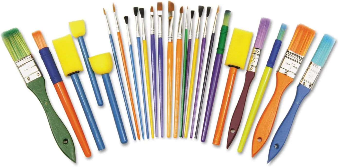 Creativity Street Assorted Brush Starter Set, 25-Piece