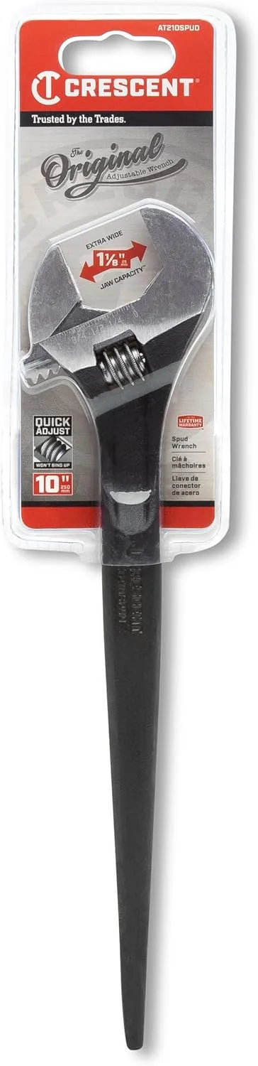CRESCENT Adjustable Black Oxide Construction Wrench - Forged Alloy Steel