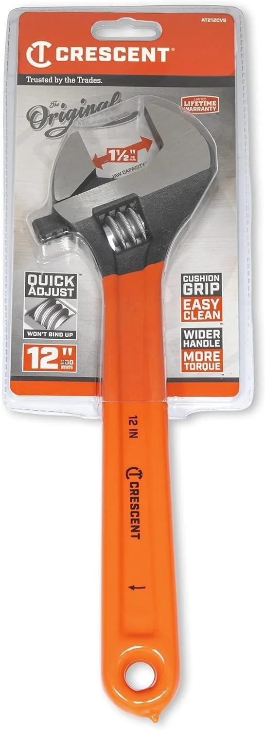 CRESCENT Adjustable Black Oxide Cushion Grip Wrench