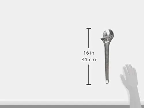 Crescent Adjustable Tapered Handle Wrench - Boxed - Home Improvement, Garage & Mechanic Versatile Hand Tool - 15" - AC215BK