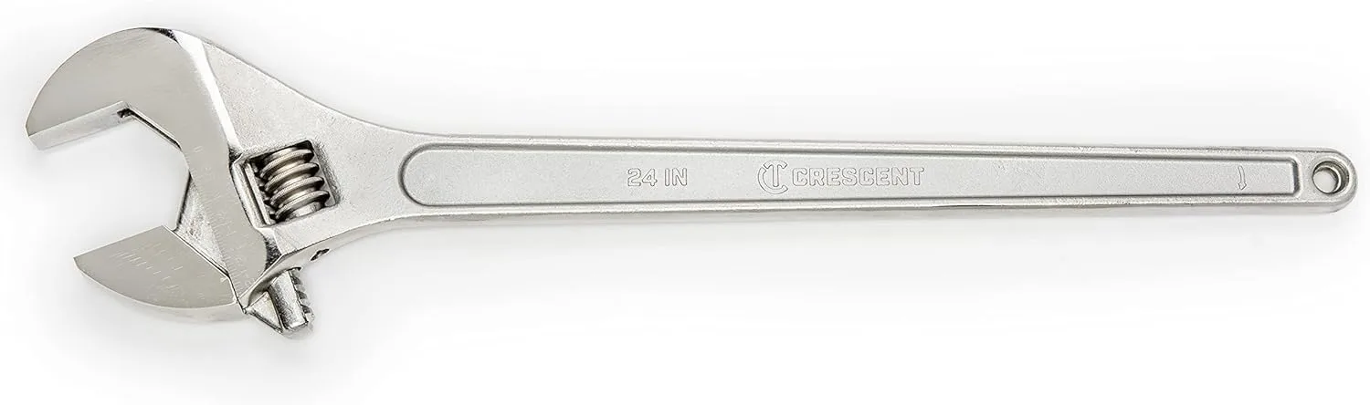 Crescent Adjustable Tapered Handle Wrench - Carded - Home Improvement, Garage & Mechanic Versatile Hand Tool - 24" - AC224VS