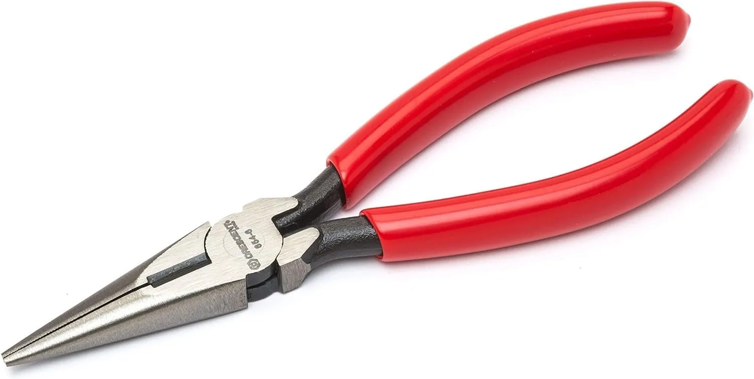 Crescent 6" Long Chain Nose Solid Joint Side Cutting Pliers - Grip Pliers with Side Cutter - Premium Wire Cutter - 6" - 6546CVSMLN