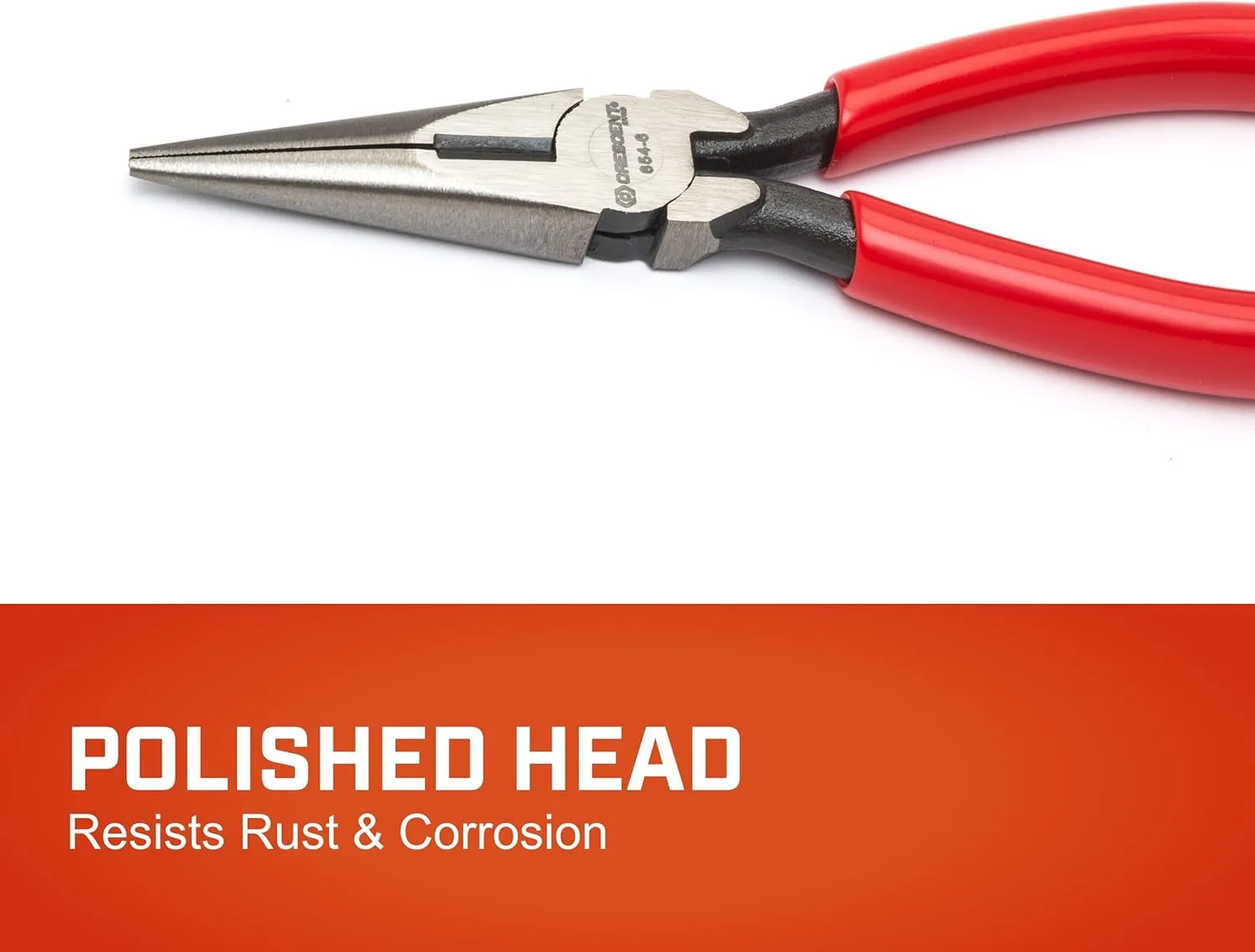 Crescent 6" Long Chain Nose Solid Joint Side Cutting Pliers - Grip Pliers with Side Cutter - Premium Wire Cutter - 6" - 6546CVSMLN