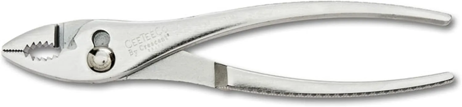 Crescent Tools Cee Tee Co. Curved Jaw Slip Joint Pliers - Boxed - Home Repair & Electrician - Grip Pliers & Cable Cutter