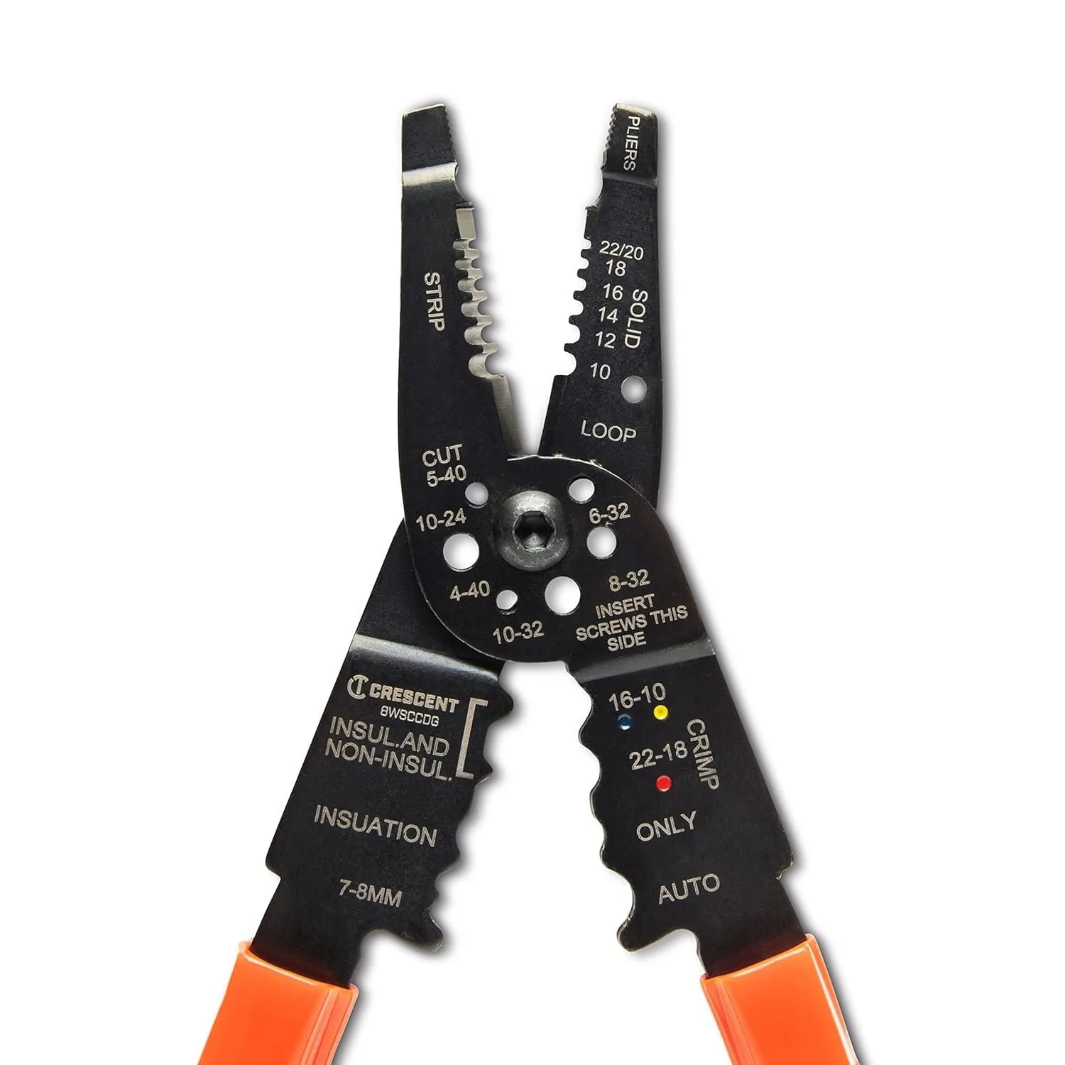 Crescent 8" Wire Stripper Crimper Cutter Dipped - 8WSCCDG