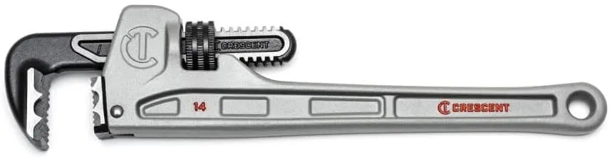 Crescent CAPW18 Aluminum Straight Pipe Wrench - 18" OAL, 2-1/2" Capacity