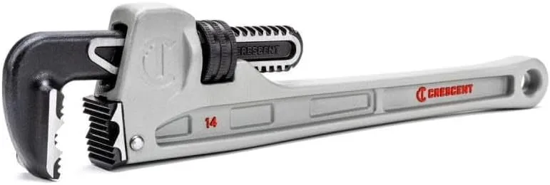Crescent CAPW18 Aluminum Straight Pipe Wrench - 18" OAL, 2-1/2" Capacity
