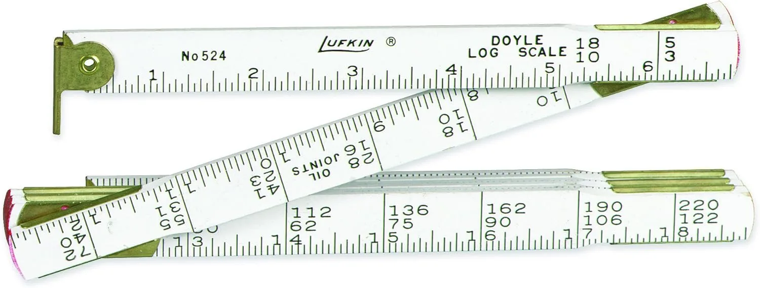 Crescent Lufkin 4' X 5/8" Doyle Log Rule, Black - TT524N