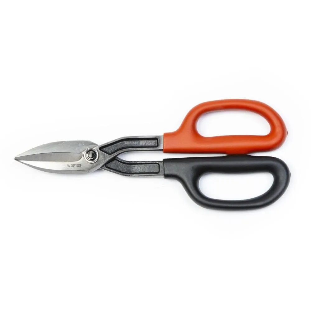 Crescent/Wiss 10" Straight Pattern Tinner Snips WDF10S - Drop-Forged Heavy-Duty