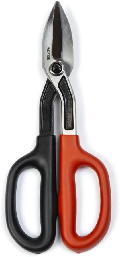 Crescent/Wiss 10" Straight Pattern Tinner Snips WDF10S - Drop-Forged Heavy-Duty