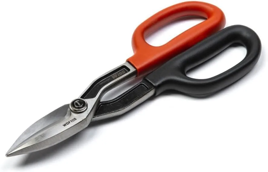 Crescent/Wiss 10" Straight Pattern Tinner Snips WDF10S - Drop-Forged Heavy-Duty
