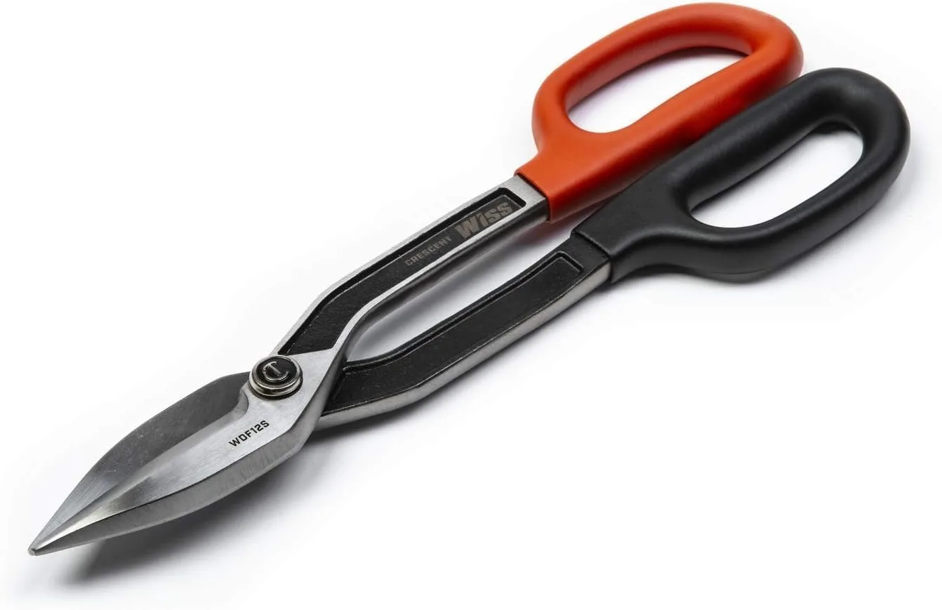 Crescent Wiss 12" Straight Tinner Snips WDF12S - Heavy-Duty