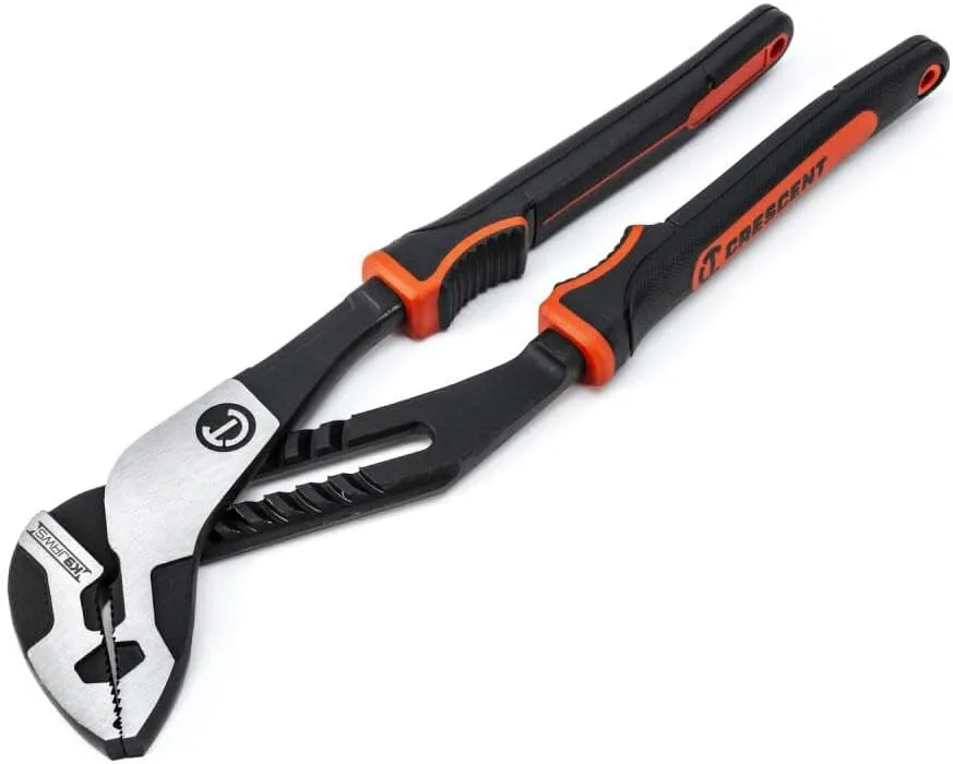 Crescent Z2 K9 Straight Jaw Dual Material Tongue & Groove Plier Set - Adjustable Plier Set with 8 Jaw Positions