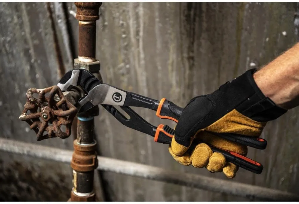 Crescent Z2 K9 V-Jaw Dual Material Tongue & Groove Plier Set - Adjustable Plier Set with 8 Jaw Positions