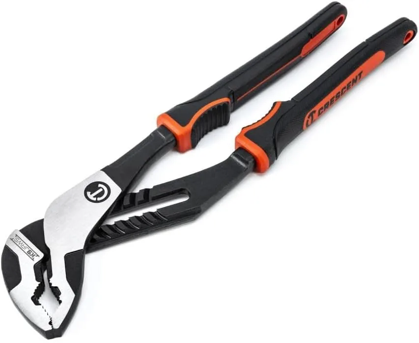 Crescent Z2 K9 V-Jaw Dual Material Tongue & Groove Plier Set - Adjustable Plier Set with 8 Jaw Positions