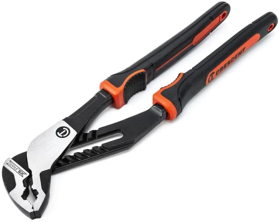 Crescent Z2 K9 V-Jaw Dual Material Tongue & Groove Plier Set - Adjustable Plier Set with 8 Jaw Positions
