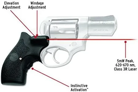 Crimson Trace Red Lasergrips for Ruger SP101 - LG-111