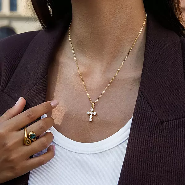 Mini Cross Necklace