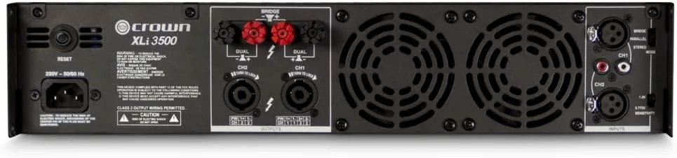 CROWN XLi Series Two-Channel Power Amplifier