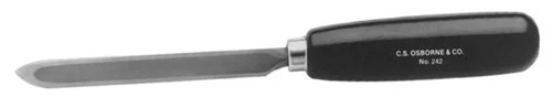 C.S. Osborne 242 1/2" Wide Hollow-Ground Three-Cornered Bearing Scraper