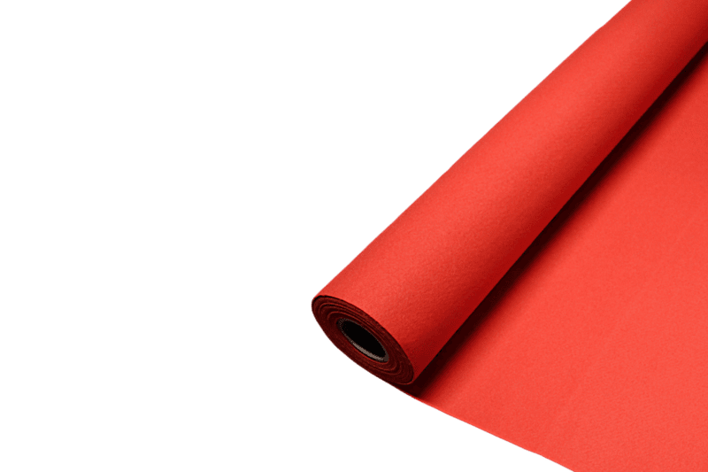 Chenille Scrim Felt - Red