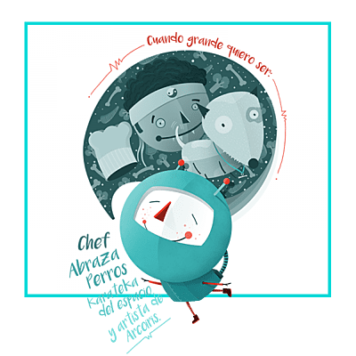 Camiseta Blanca ¡Chef abrazaperros...!