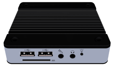 An image of the CUBE phyiscal player An image of the CUBE phyiscal player