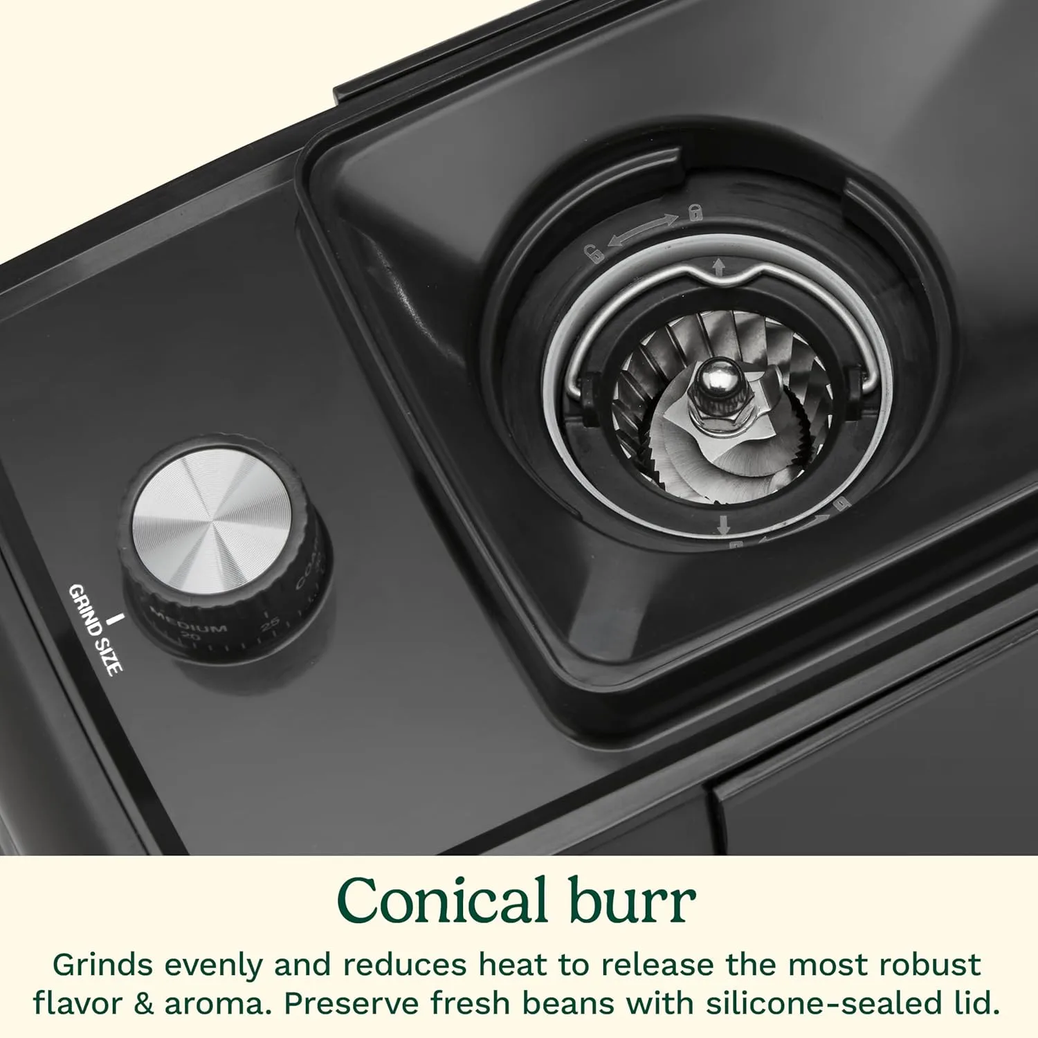 Cuisinart Espresso & Coffee Conical Burr Grinder, Black