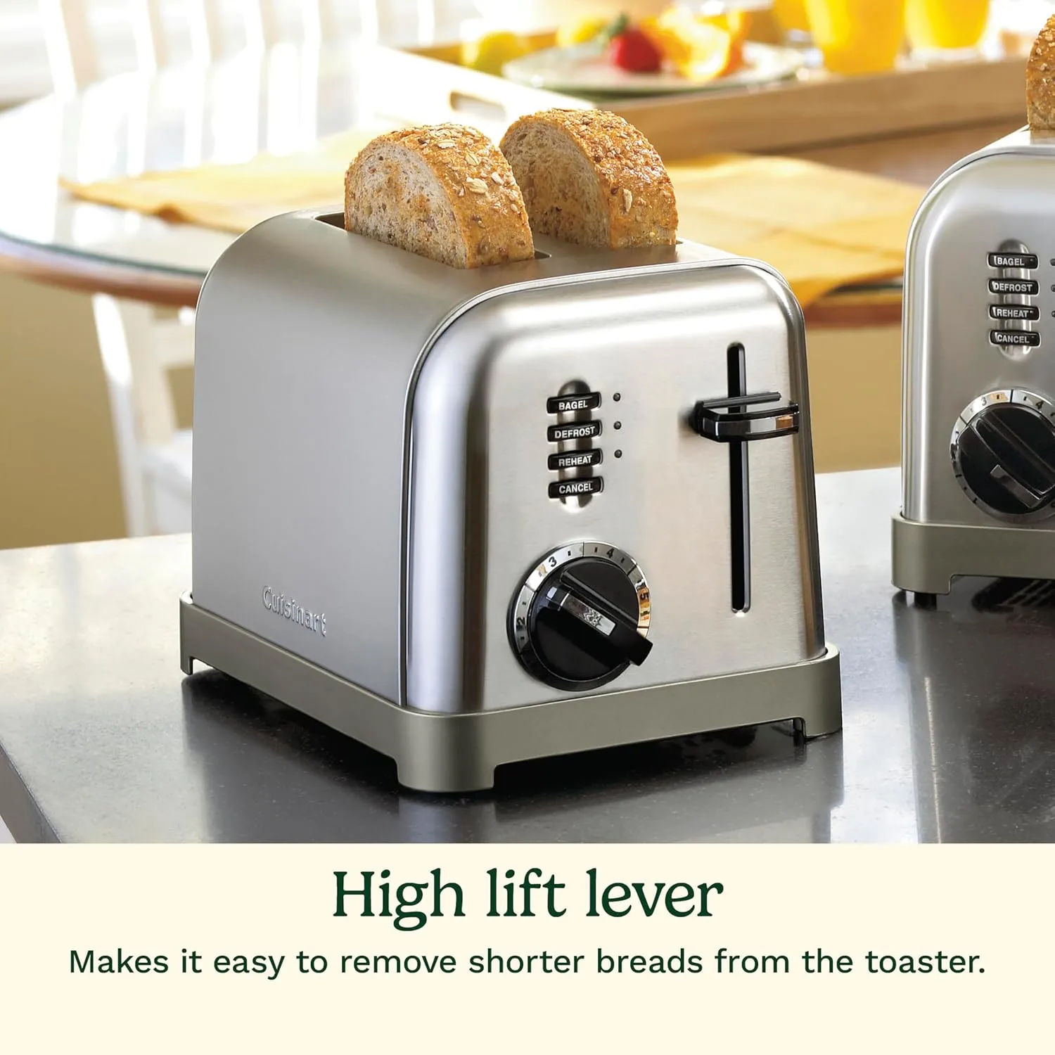 Cuisinart CPT-160 Metal Classic 2-Slice Toaster, Brushed Stainless