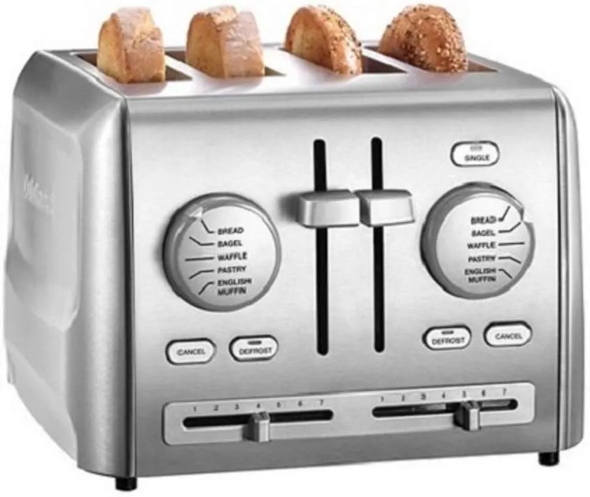 Cuisinart CPT-640P1 4-Slice Custom Select Toaster, Stainless Steel