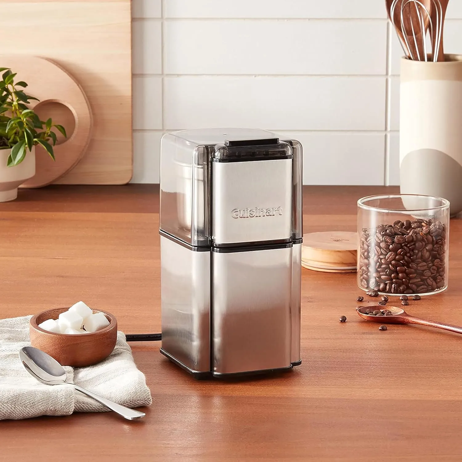 Cuisinart DCG-12BC Grind Central Coffee Grinder, 3.17 Oz, Silver